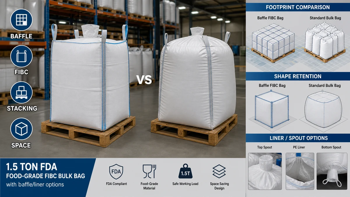 Baffle FIBC Bag vs Standard Four-Panel Bag: Which Improves Container Utilization?